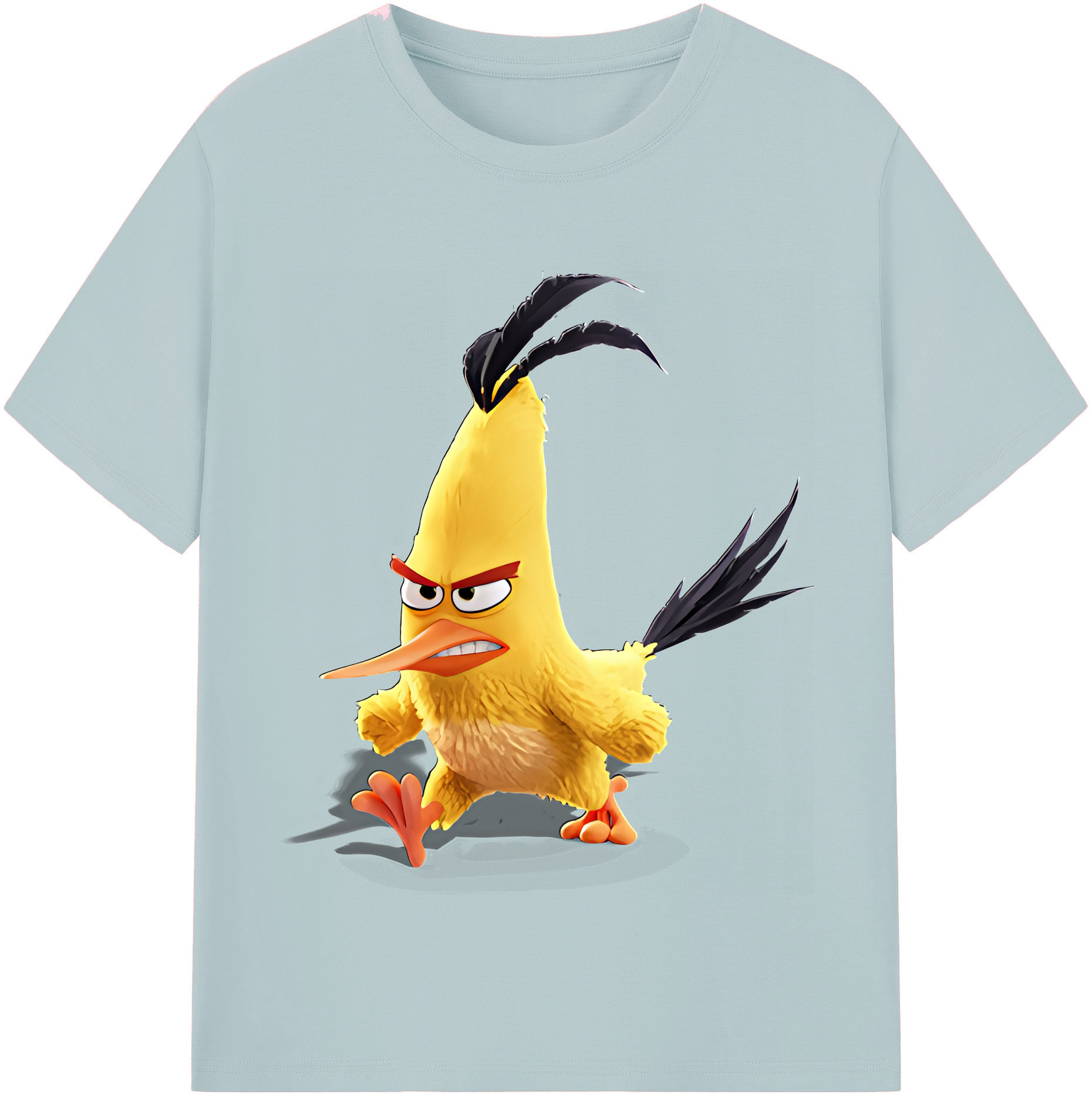 （画像用） Angry Birds アングリーバード 綿100％半袖Tシャツ（フロントプリント）